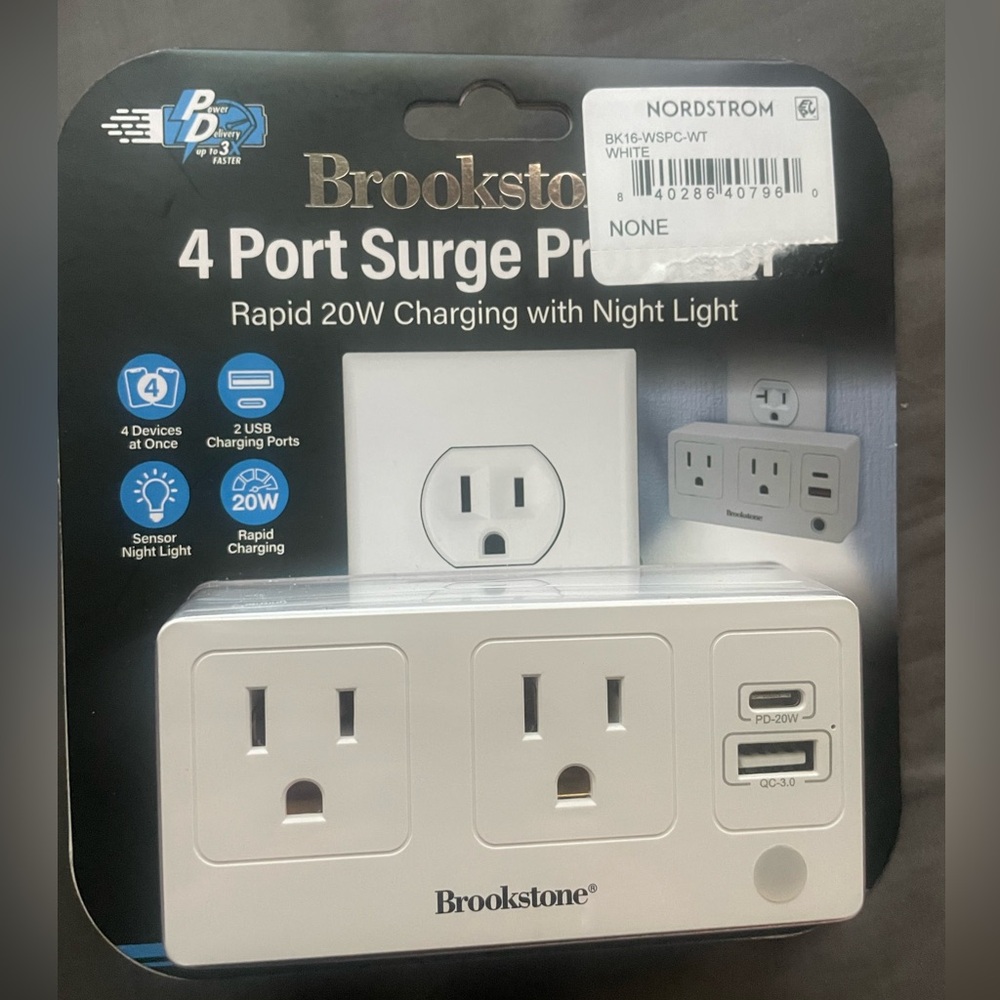 Brookstone 4 Port Surge Protector